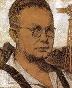 The Study of Self-Portrait Grant Wood